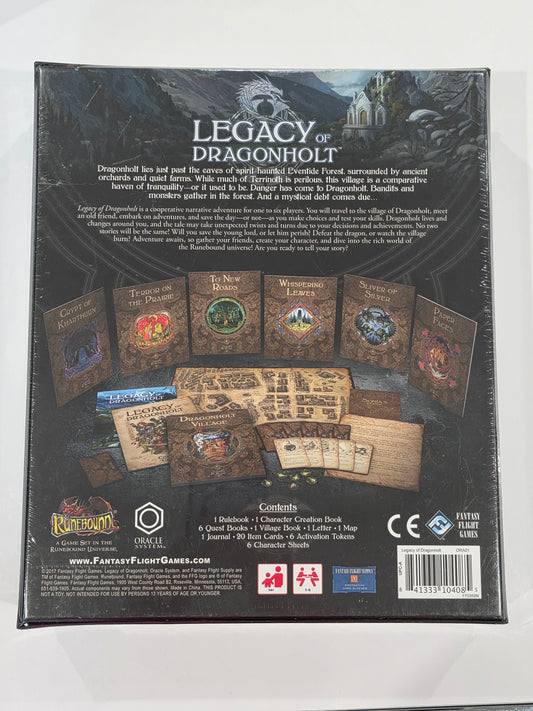 New - Legacy of Dragon Holt Board Game Sealed