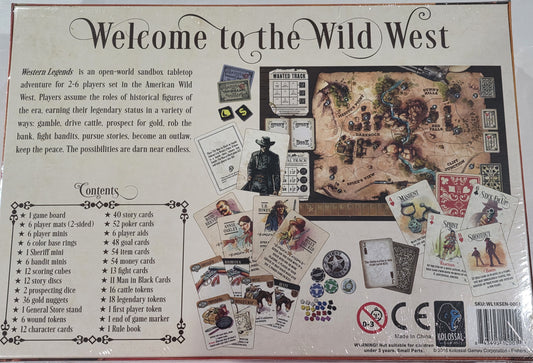 New - Western Legends Board Game
