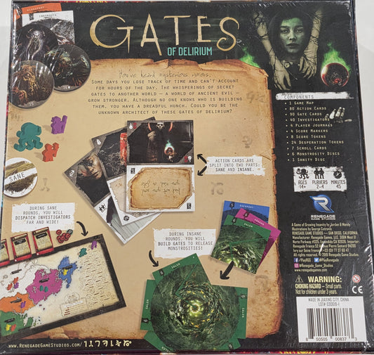 New - Gates of Delirium Board Game NIS