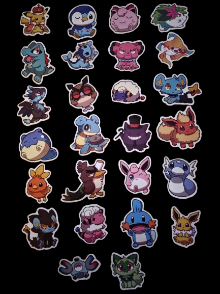 Pocket Monster Elf Graffiti Sticker * 3 Different Sets