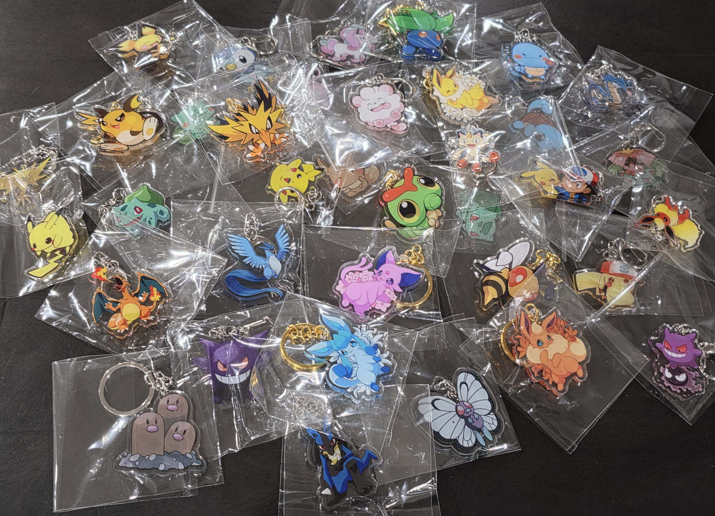 9 Cuties Acrylic Keychain Pokémon Characters – 1"