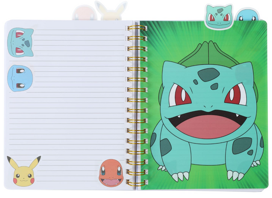 Pokemon Journal Pickachu Charmander Bulbasaur Squirtle