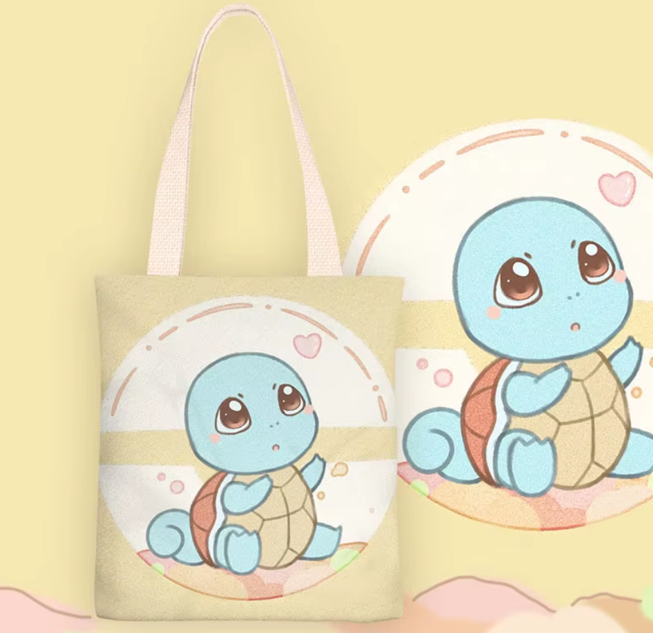 Cute Pokémon canvas bag reusable Tote & Fan-Favorite!