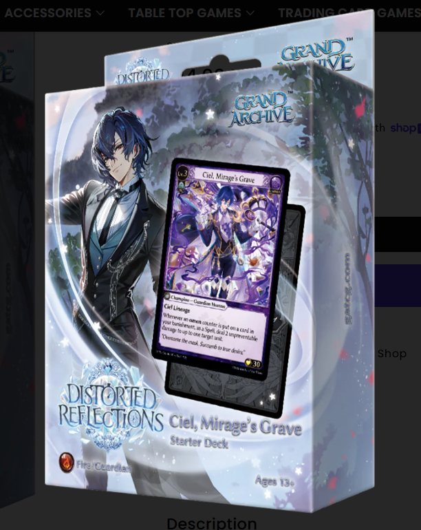 Grand Archive: Ciel, Mirage’s Grave Starter Deck
