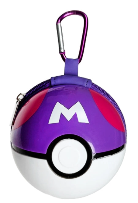 Pokemon 3D Master Ball 3D Carabiner Zip Pouch PUR