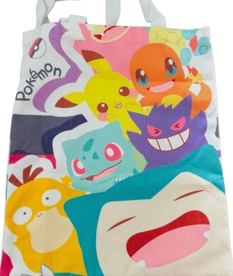 Cute Pokémon canvas bag reusable Tote & Fan-Favorite!