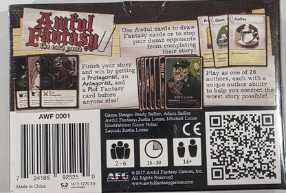 New - Awful Fantasy Card Game Awful Fantasy