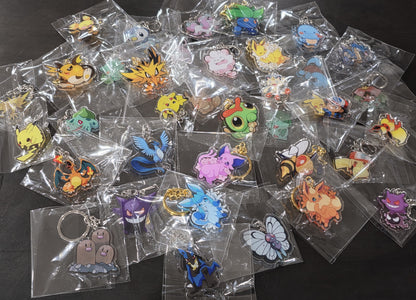 9 Cuties Acrylic Keychain Pokémon Characters – 1"