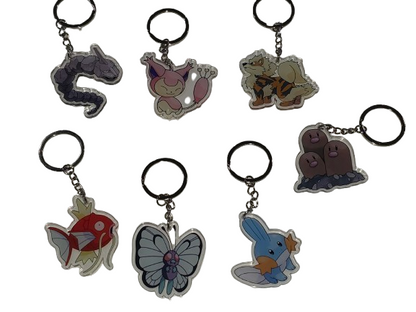 7 Favorite Pokémon Characters  2" Acrylic Keychain