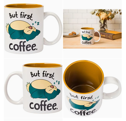 Pokemon Snorlax I Need Coffee 20oz Mug