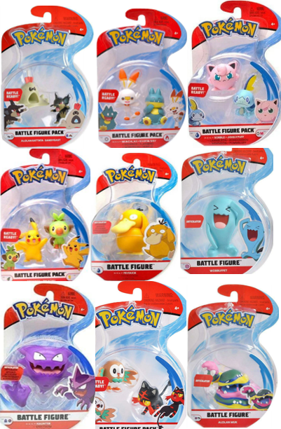 Pokémon Collectible Battle Figures(2"- 3”)