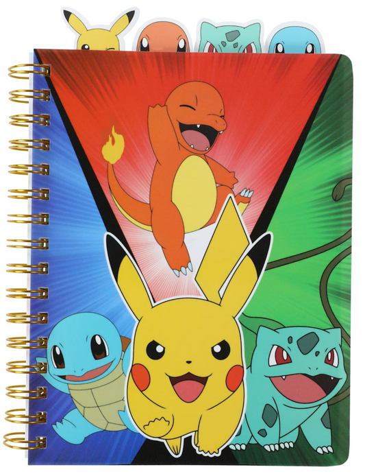 Pokemon Journal Pickachu Charmander Bulbasaur Squirtle
