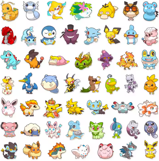 Pocket Monster Elf Graffiti Sticker * 3 Different Sets