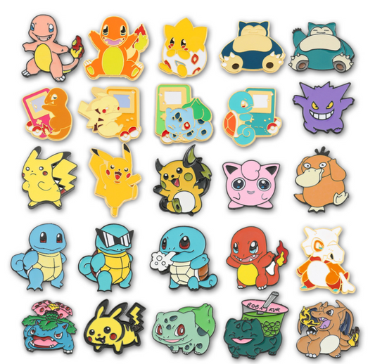 Collectible Pokémon Designer Metal set 25 Pins *