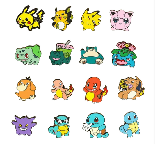 Collectible Pokémon Designer Metal Pins (set of 16)*