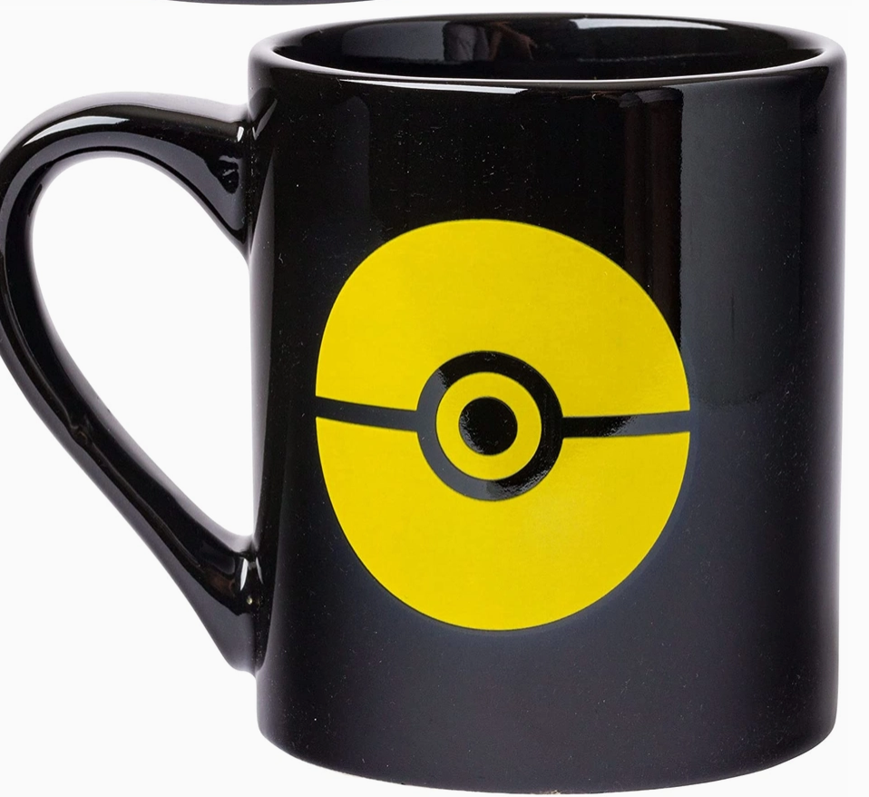 Pokemon Pikachu Silo 14oz Ceramic Mug - Black Ceramic