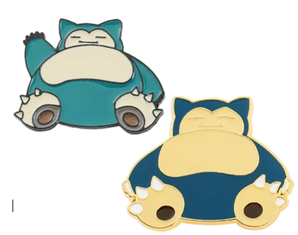 Collectible Pokémon SNORLAX Set of 2 Pins or Individually*