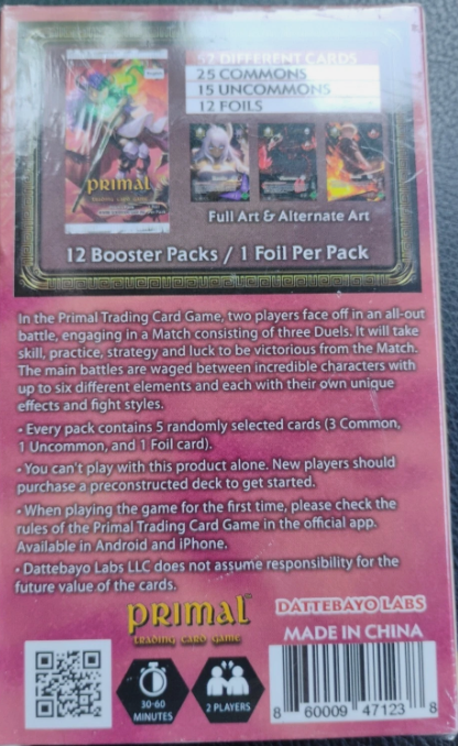 NEW!! Primal TCG 2023 Promo Pack Booster Box.  Sealed!