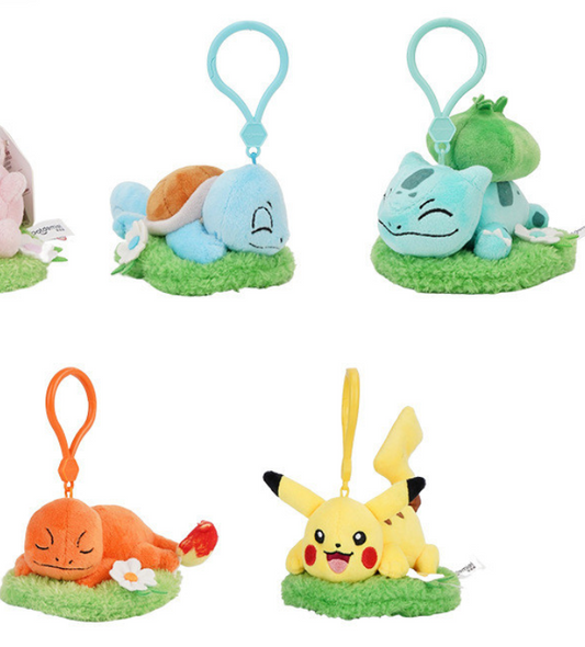 Sleepy Pokémon Keychain/Backpack Clip Plushies