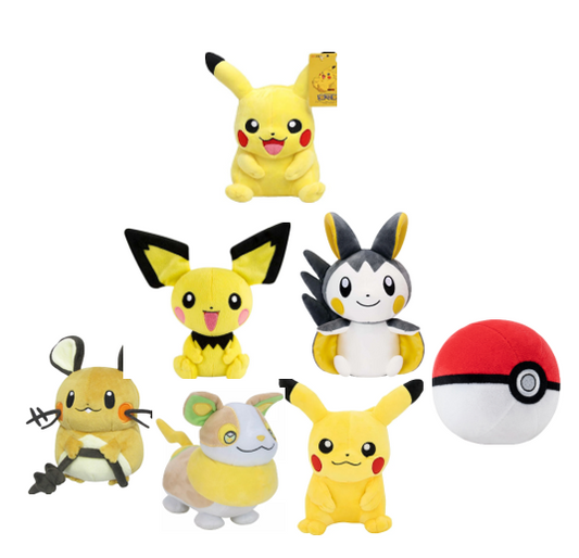 Electric-Type Pokémon Plushies